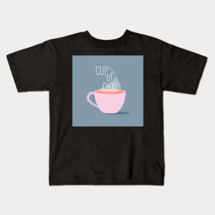 CupOfChai Grey Kids T-Shirt